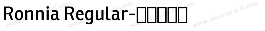 Ronnia Regular字体转换